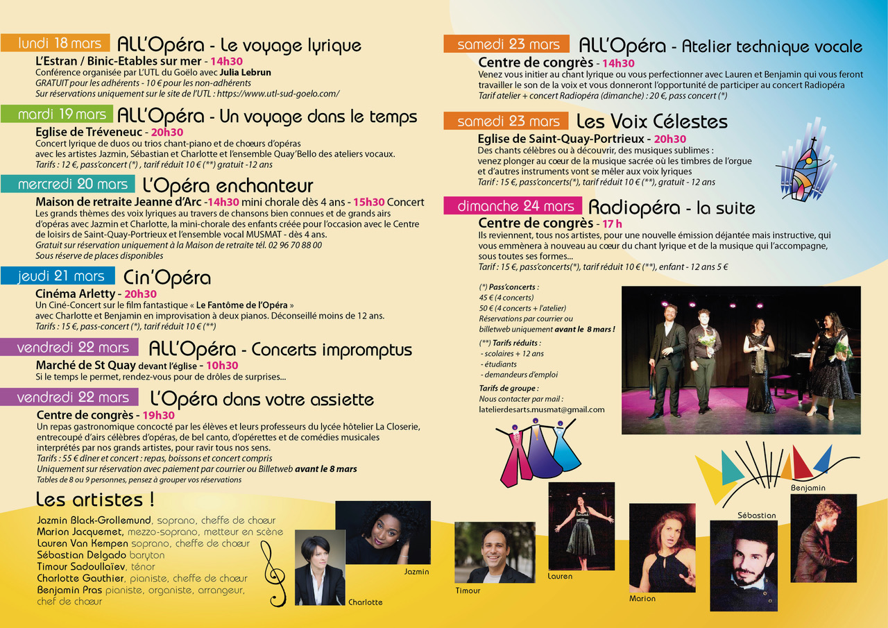 Pages intérieures du programme du festival 2024