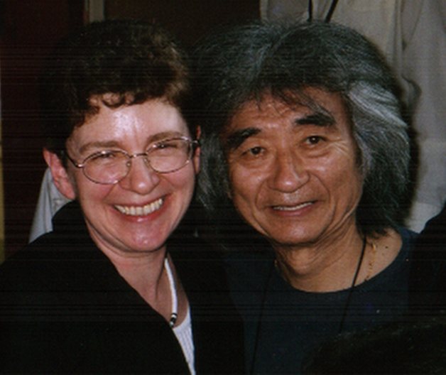 Seiji Ozawa en visite à l'école MUSMAT, 2004
