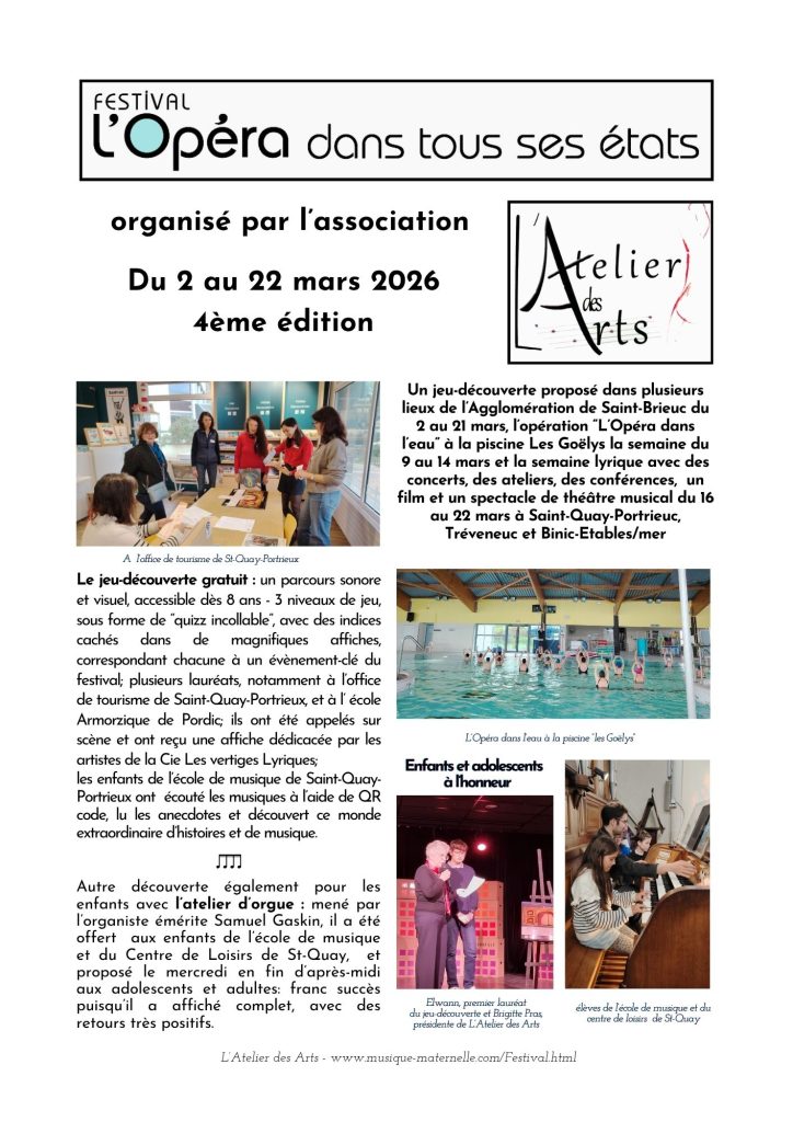 Première page du bilan du festival L'Opéra dans tous ses états 2026