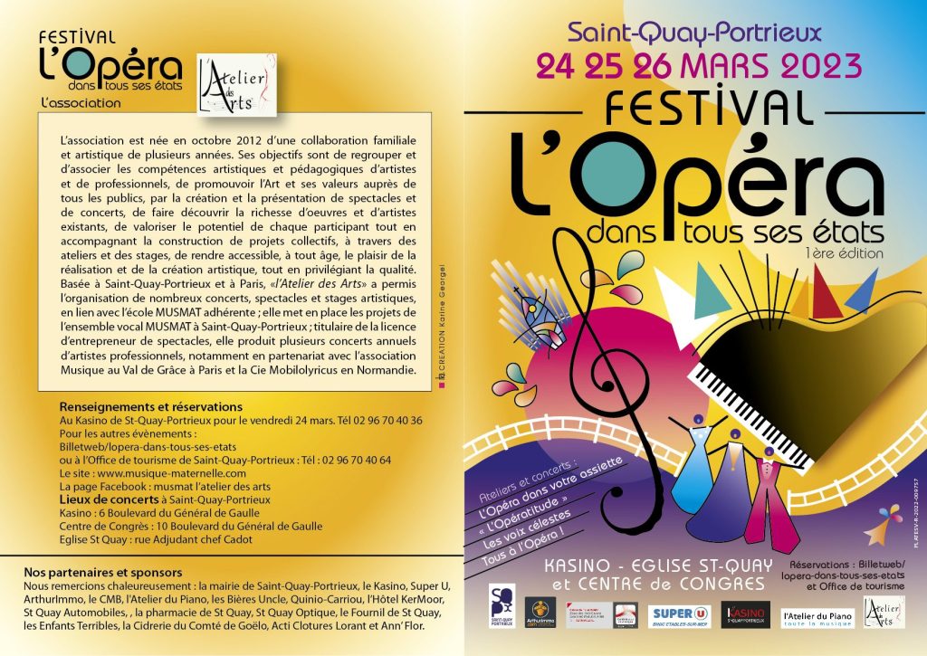 Couverture du programme de la première édition du festival, mars 2023