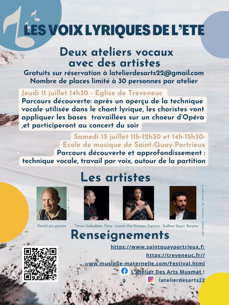 Les ateliers vocaux et les artistes des Voix Lyriques de l'été 2024